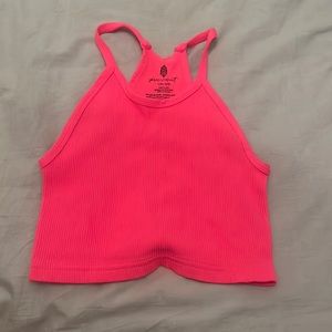 Hot pink free people tank!